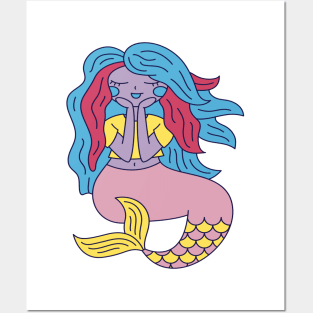 Mermaid Vibes Only Posters and Art